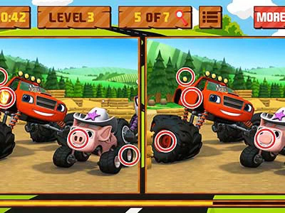 Blaze Monster Machines Differences screenshot del gioco