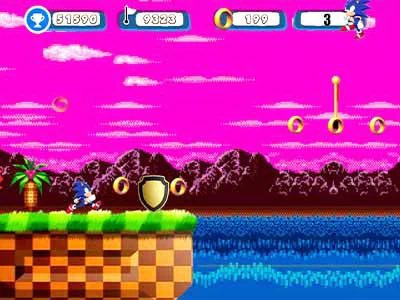 Sonic Path Adventure snimka zaslona igre